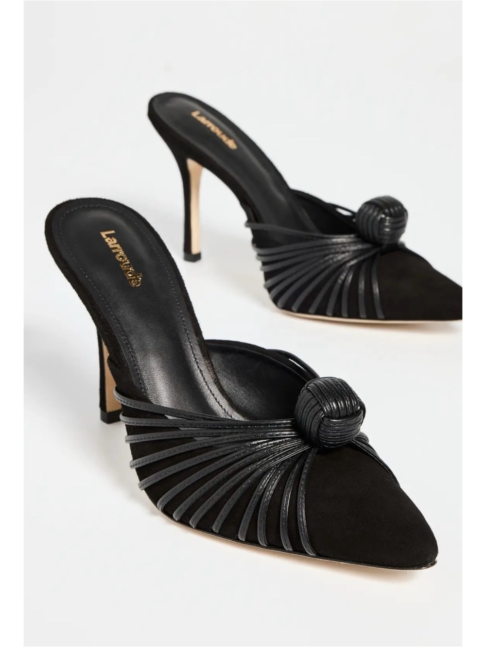 New Larroude Valerie Stiletto Pump Black Sz 10